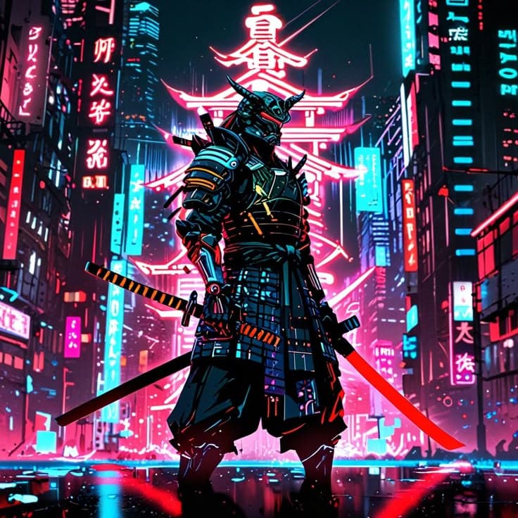 Cyberpunk Samurai